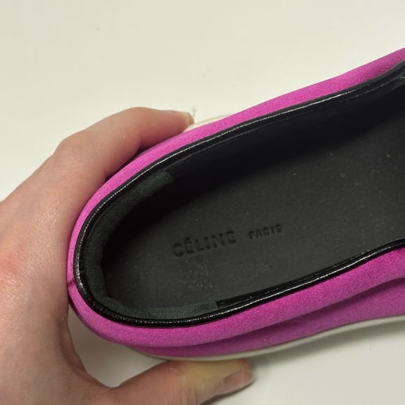 Celine skater shoes in satin magenta color size 39.5/8.5 - Picture 4 of 9